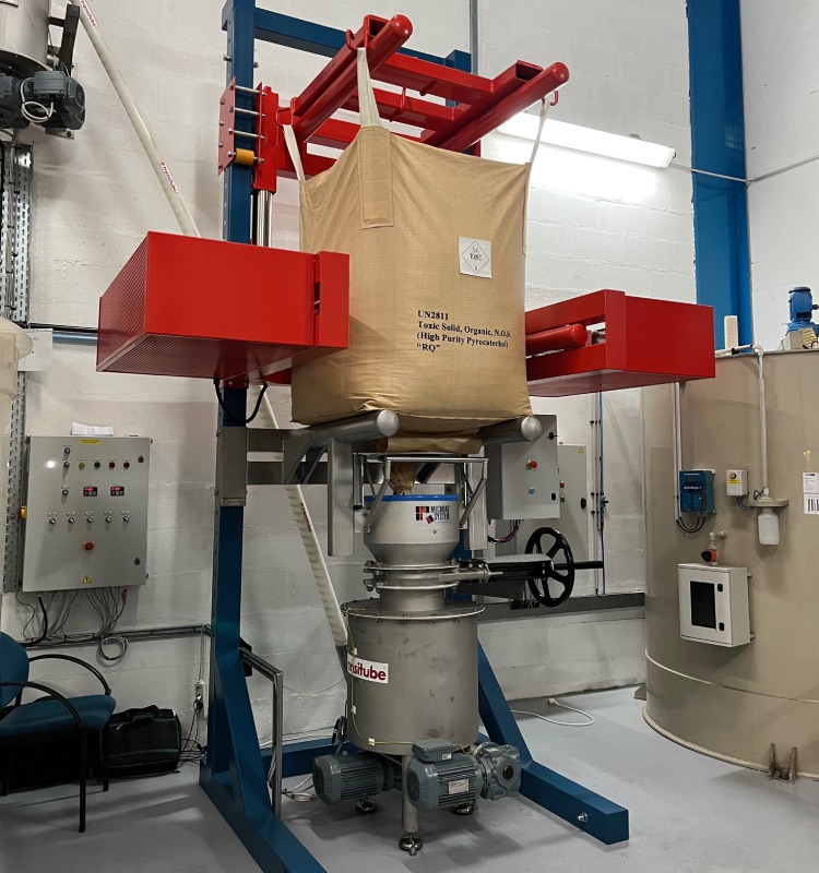 massage du bigbag avec dispositif mecapress