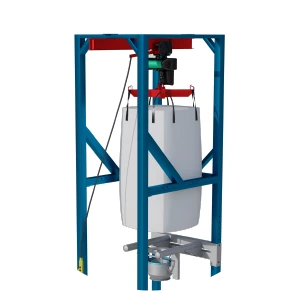 bigbag discharging station with hoist